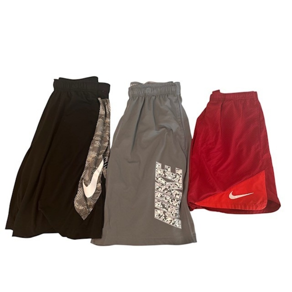 Nike Athletic Shorts Lot 3 Pack Running Training Gym Activewear Mens